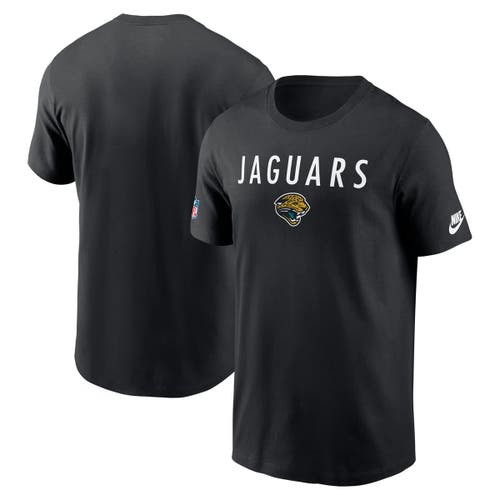 Nike Black Jacksonville Jaguars Alt Pack Onside Conversion Performance T-shirt In Black