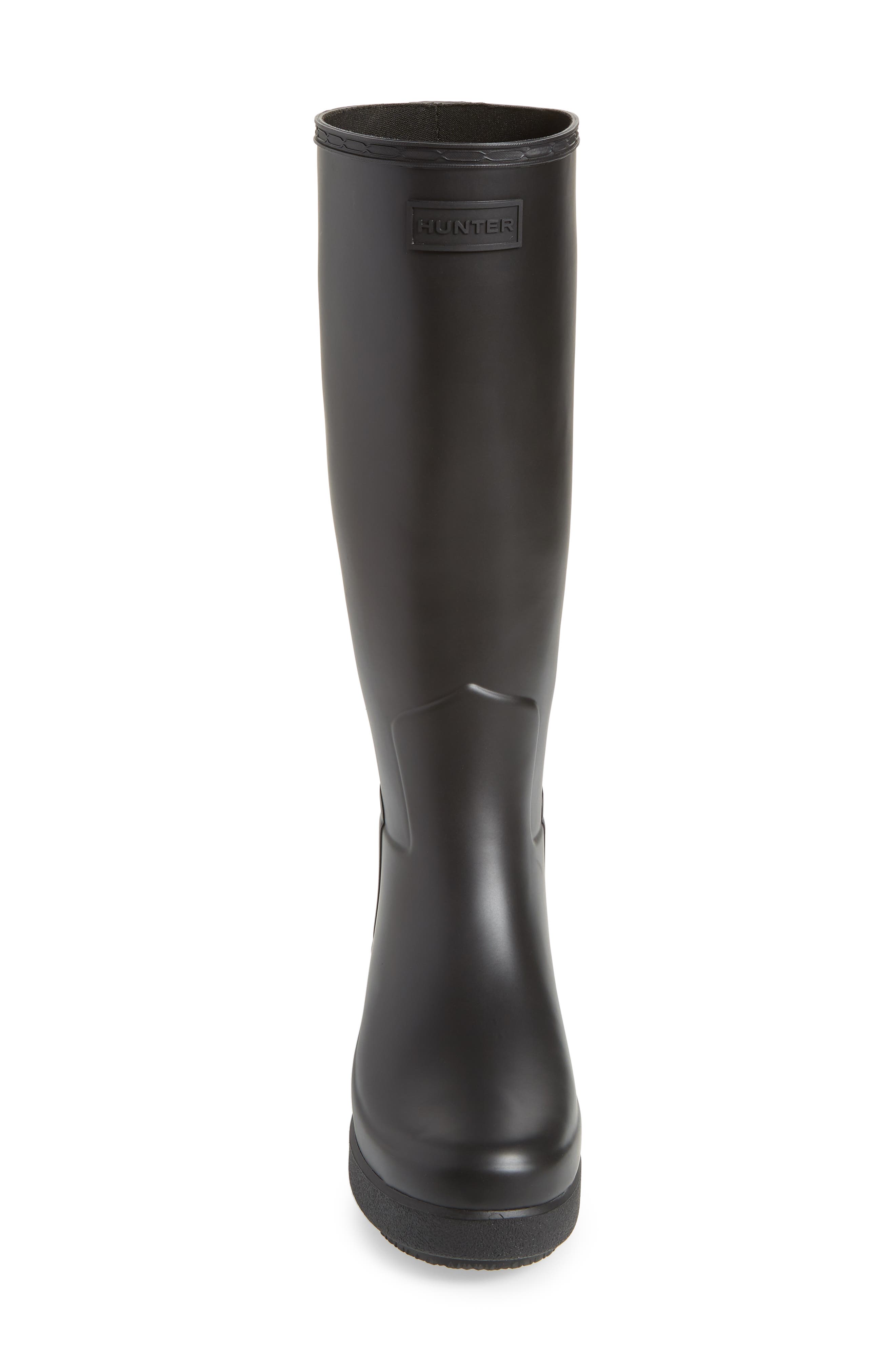 Hunter Refined Creeper Tall Rain Boot, Alternate, color, 