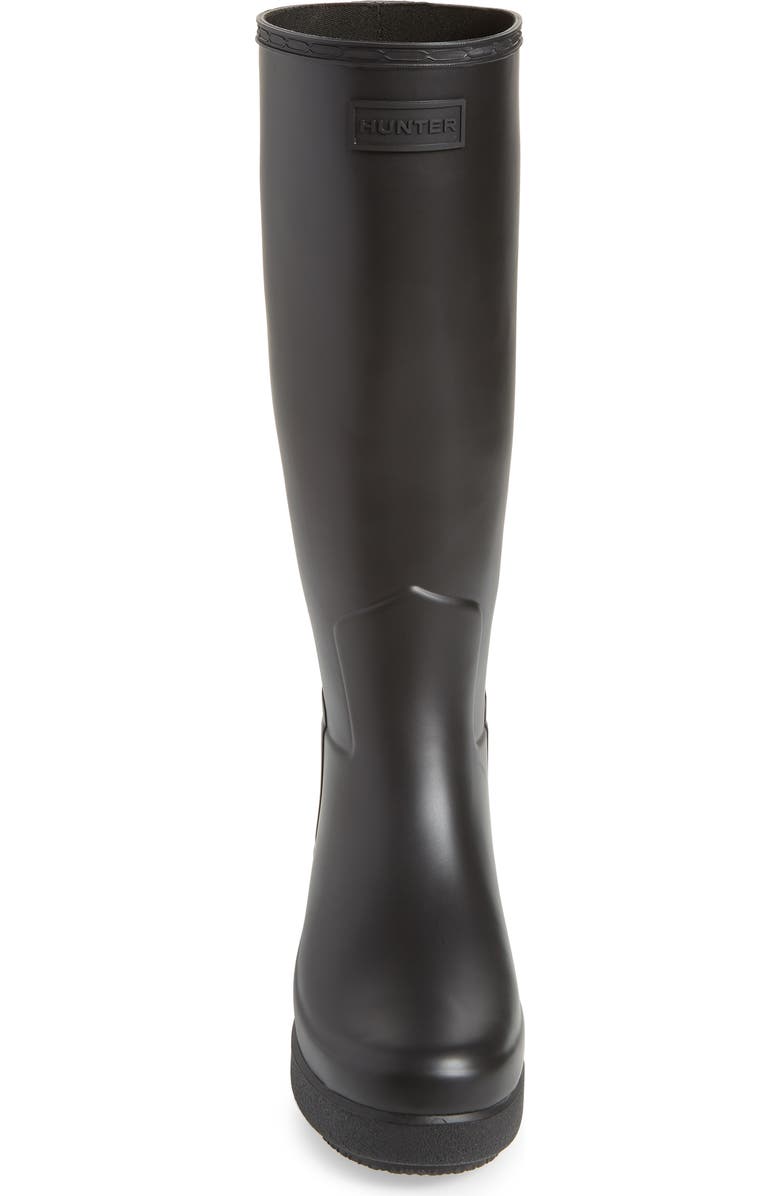 Hunter Refined Creeper Tall Rain Boot, Alternate, color,