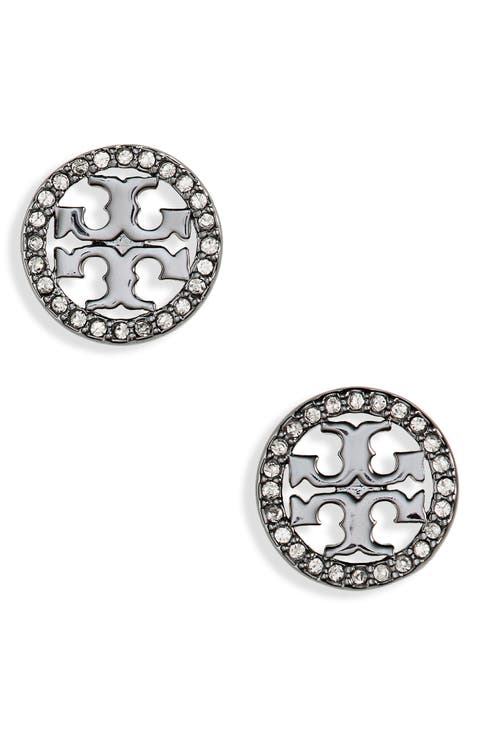 Icon Pavé Circle Stud Earrings