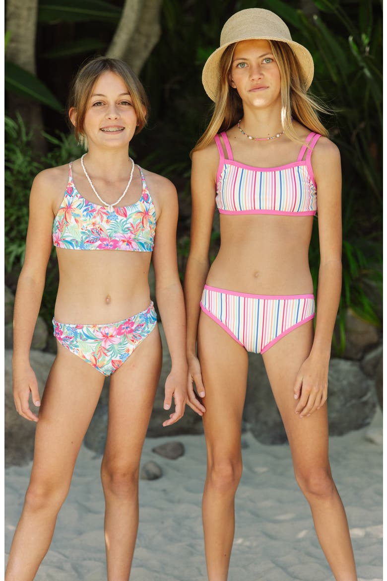 Kids' Maui UPF 50+ Two-Piece Swimsuit, Alternate, color, PINK MULTI