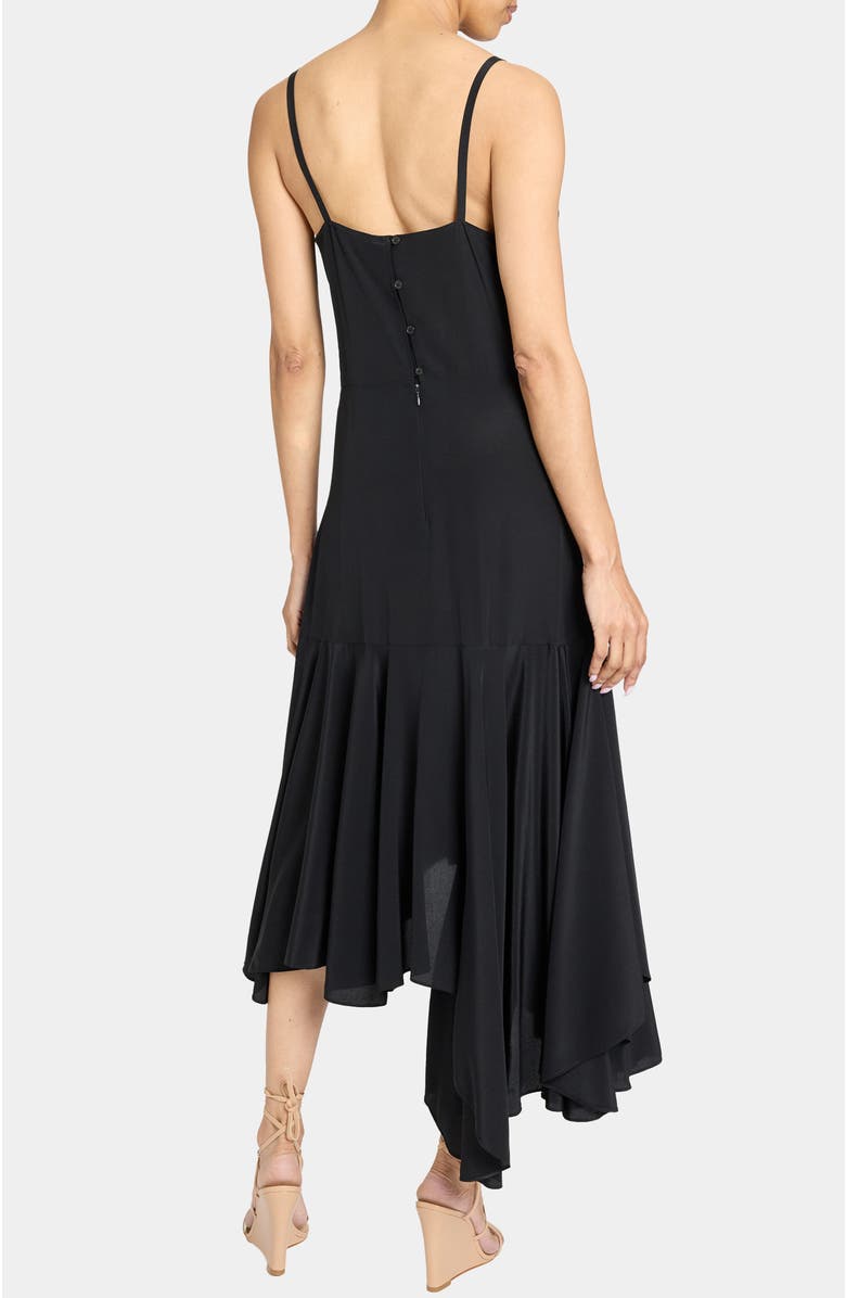 Santorelli DAVIN Fit and Flare Silk Midi Dress, Alternate, color,