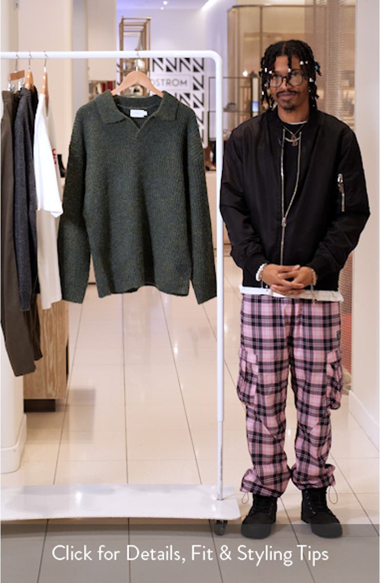 Relaxed Fit Collar Rib Sweater, sales video thumbnail