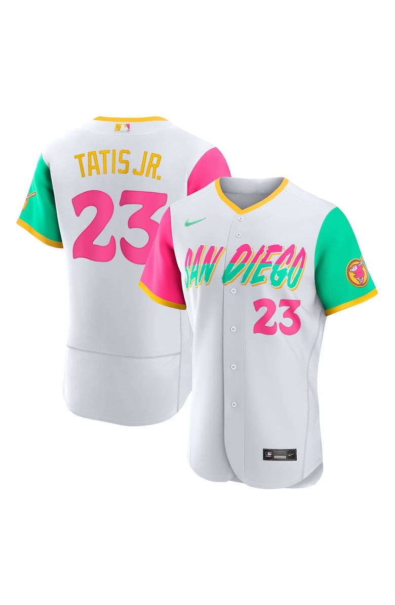 Nike Men's Nike Fernando Tatis Jr. White San Diego Padres 2022 City Connect Authentic Player Jersey, Main, color,