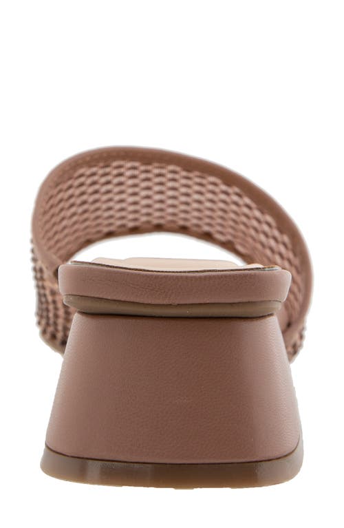 Reaction Kenneth Cole Buenita Slide Sandal In Tan Crystal Mesh