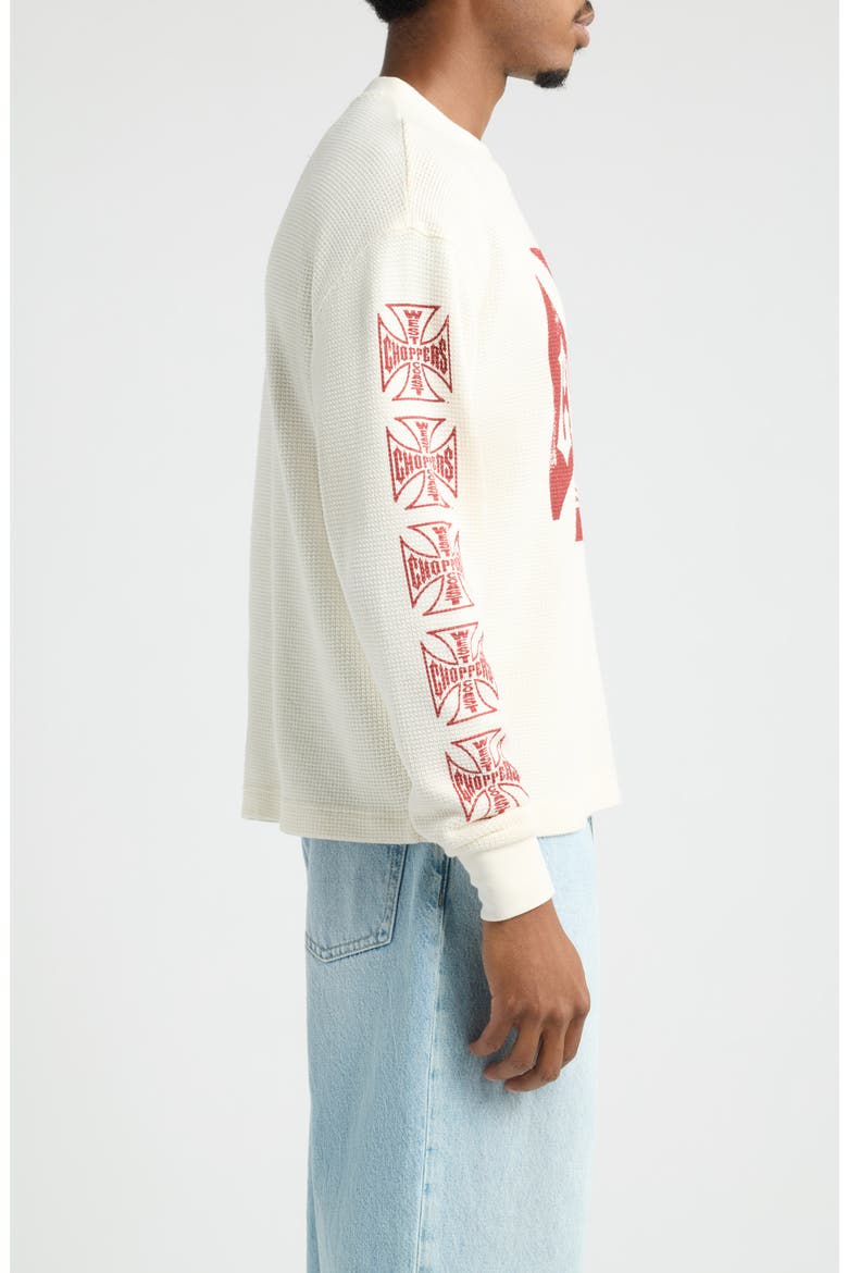 Outlaw Long Sleeve Thermal Graphic T-Shirt, Alternate, color, CREAM