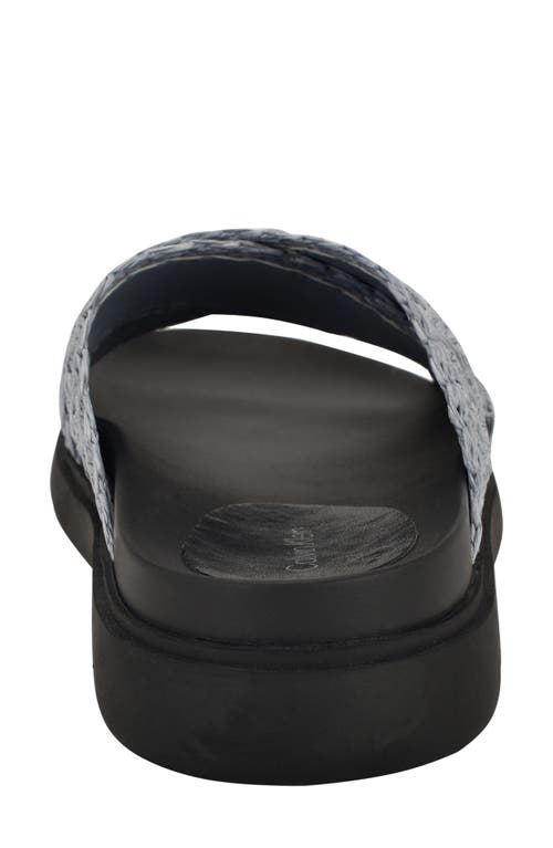 Calvin Klein Pacen Slide Sandal In Medium Blue