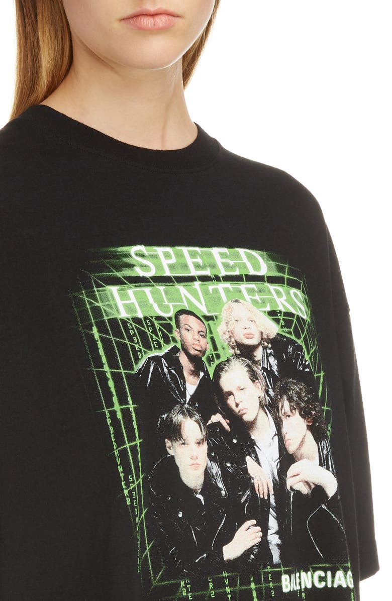 Balenciaga Boy Band Print Tee, Alternate, color, 