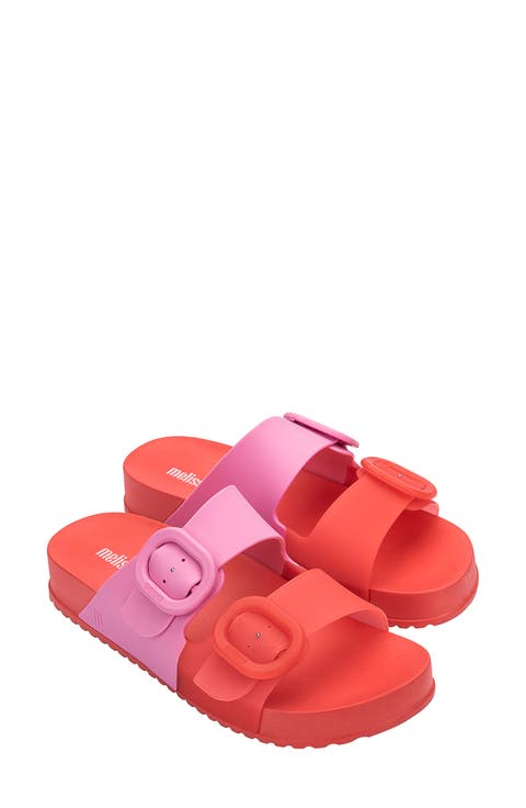 Cozy Buckle Slide Sandal (Women)