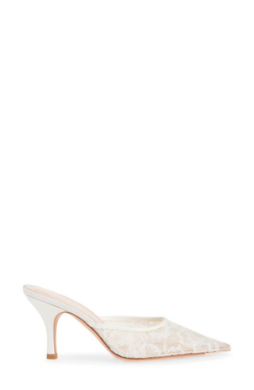 Loeffler Randall Layla Pointed Toe Mule In White