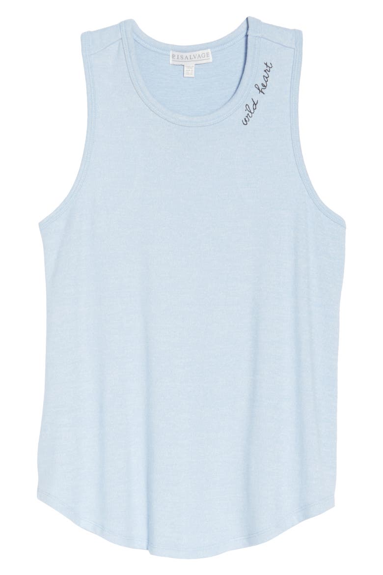 Peach Party Sleep Tank, Alternate, color, BLUE