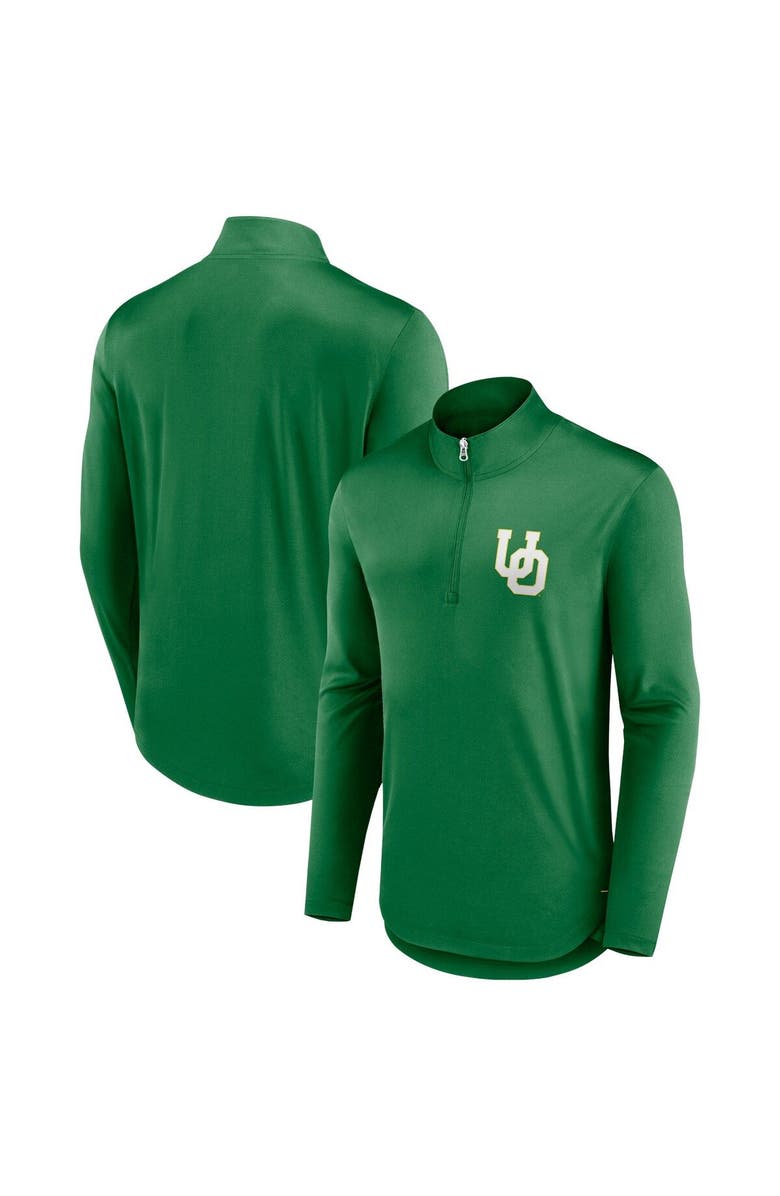 FANATICS Men's Fanatics Branded Green Oregon Ducks Tough Minded Quarter-Zip Top, Main, color, Green