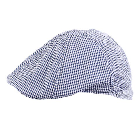Men's Patterned Seersucker Pub Cap
