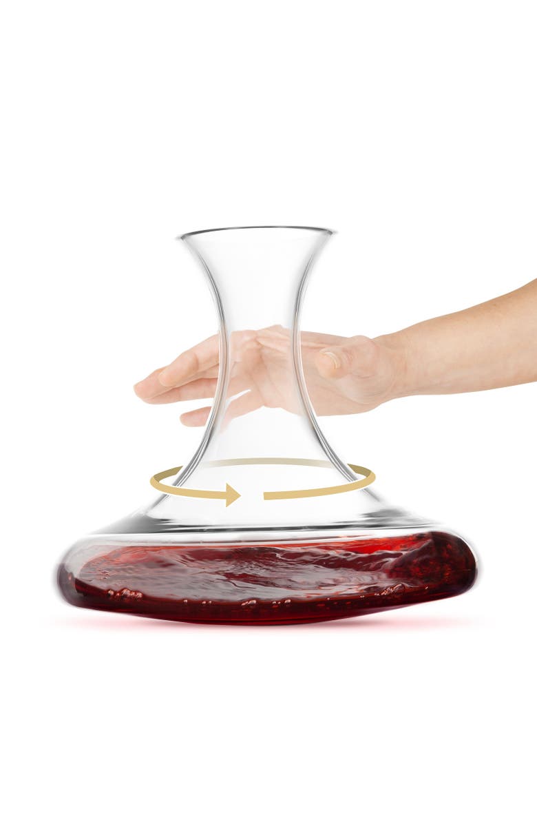 FINAL TOUCH Revolve Revolving Wine Decanter, Alternate, color, Clear