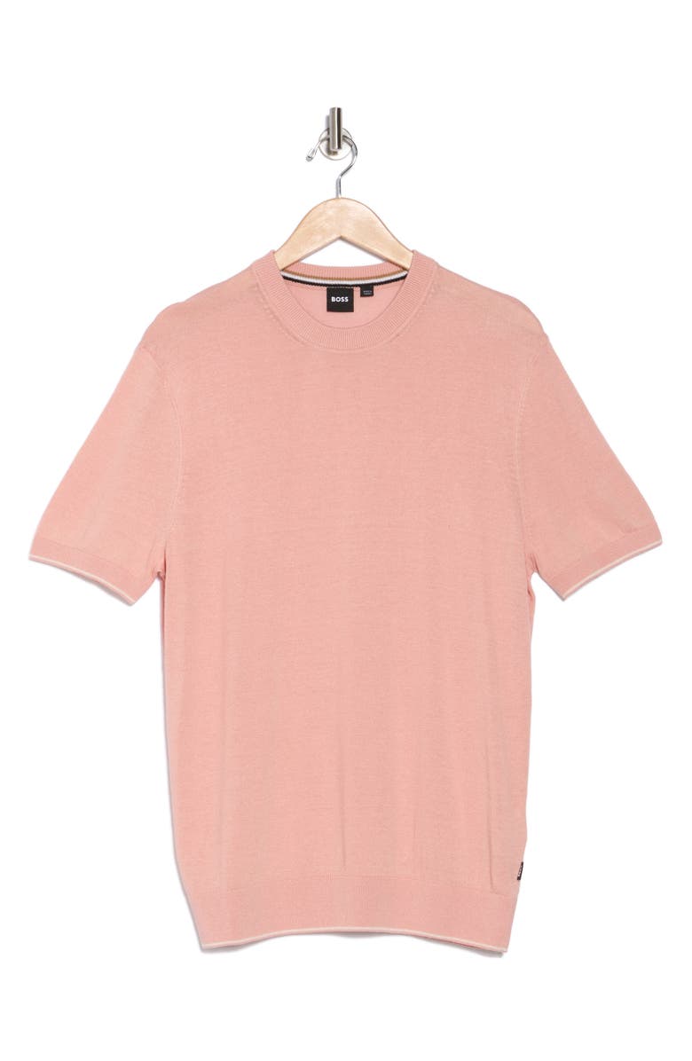 BOSS Tramonte Short Sleeve Crewneck Sweater, Alternate, color,
