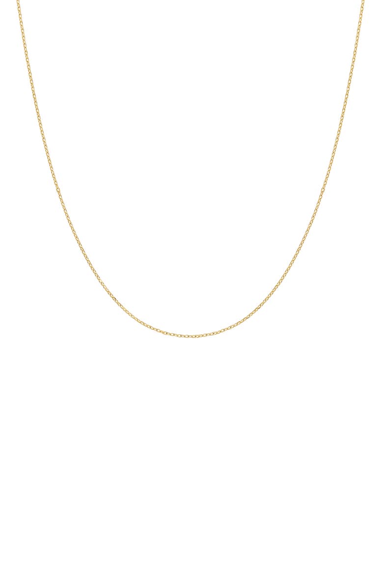 14K Gold Cable Chain Necklace, Main, color, YELLOW