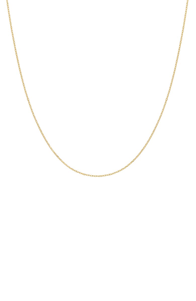 FUZION CREATIONS 14K Gold Cable Chain Necklace, Main, color, Yellow