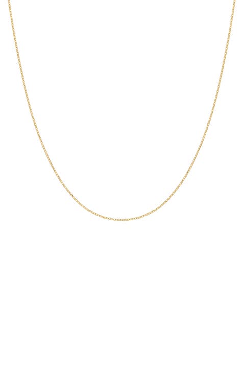 14K Gold Cable Chain Necklace