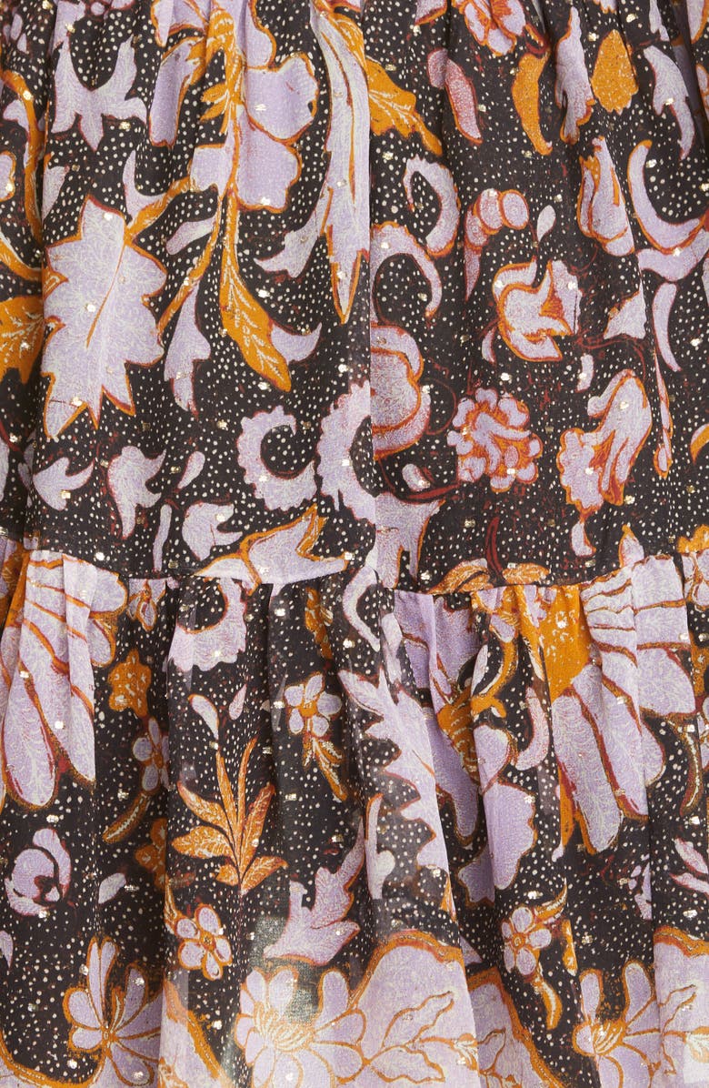 Ulla Johnson Rosetta Long Sleeve Silk Blend Minidress, Alternate, color,