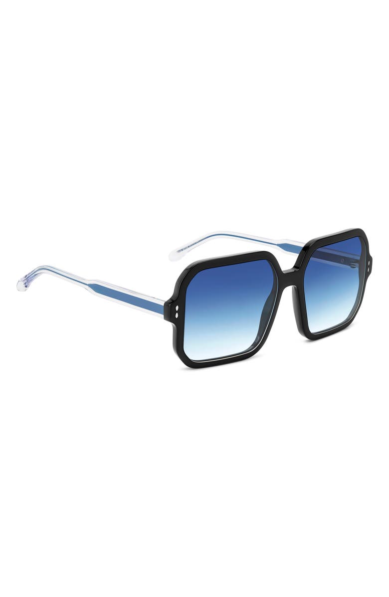 Isabel Marant 57mm Butterfly Sunglasses, Alternate, color, Black