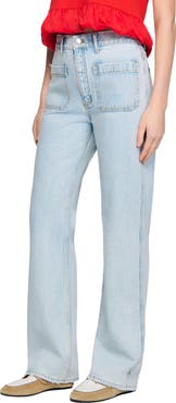SANDRO Straight-leg jeans