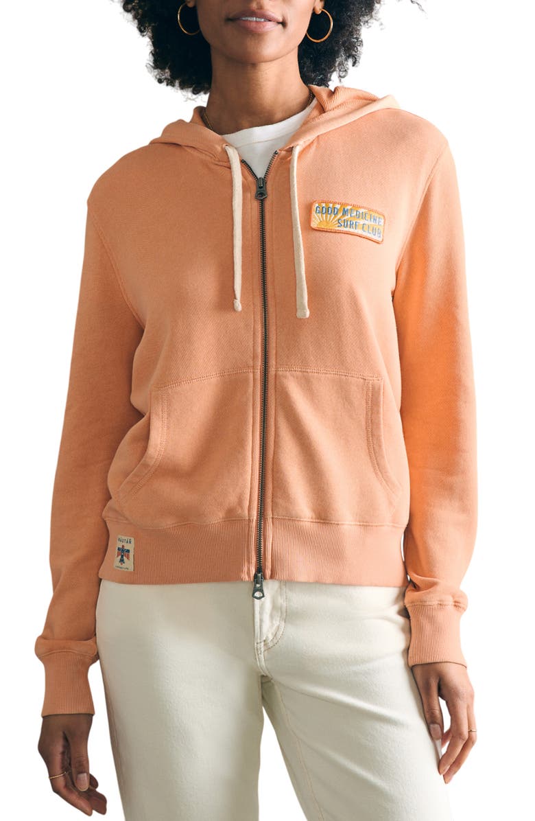 Faherty Good Medicine Hoodie, Main, color, Orange