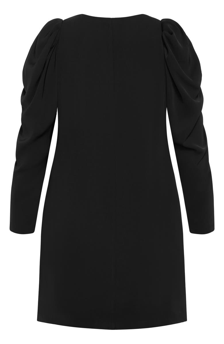 City Chic Katalina Puff Long Sleeve Dress, Alternate, color,