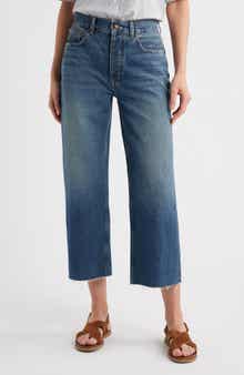 Madewell Low Slung Crop Baggy Jeans