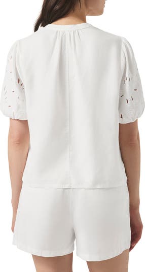 (取寄) スプレンディッド レディース ケイデン エンブロイダー ブラウザ Splendid women Cayden Embroidered Blouse White Cayden Indigo Blouse