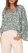 1.STATE Print Bell Sleeve Top