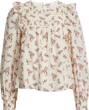 Treasure & Bond Ladder Cutout Cotton Top