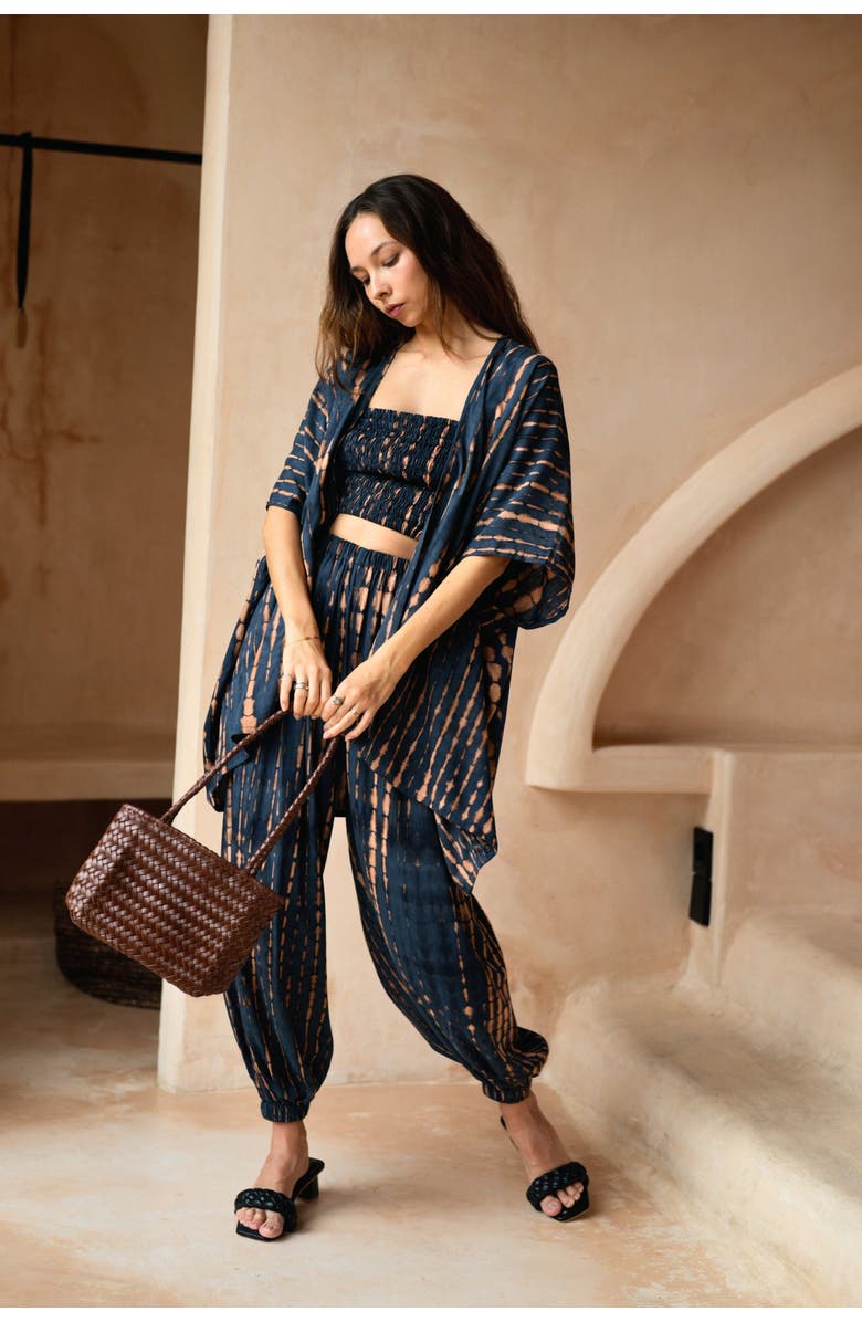 PINK HALEY Maria Artisan Handwoven Leather Mini Tote, Alternate, color, Brown