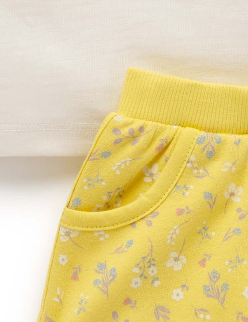 Purebaby Sunshine Tee & Short Set In Multi