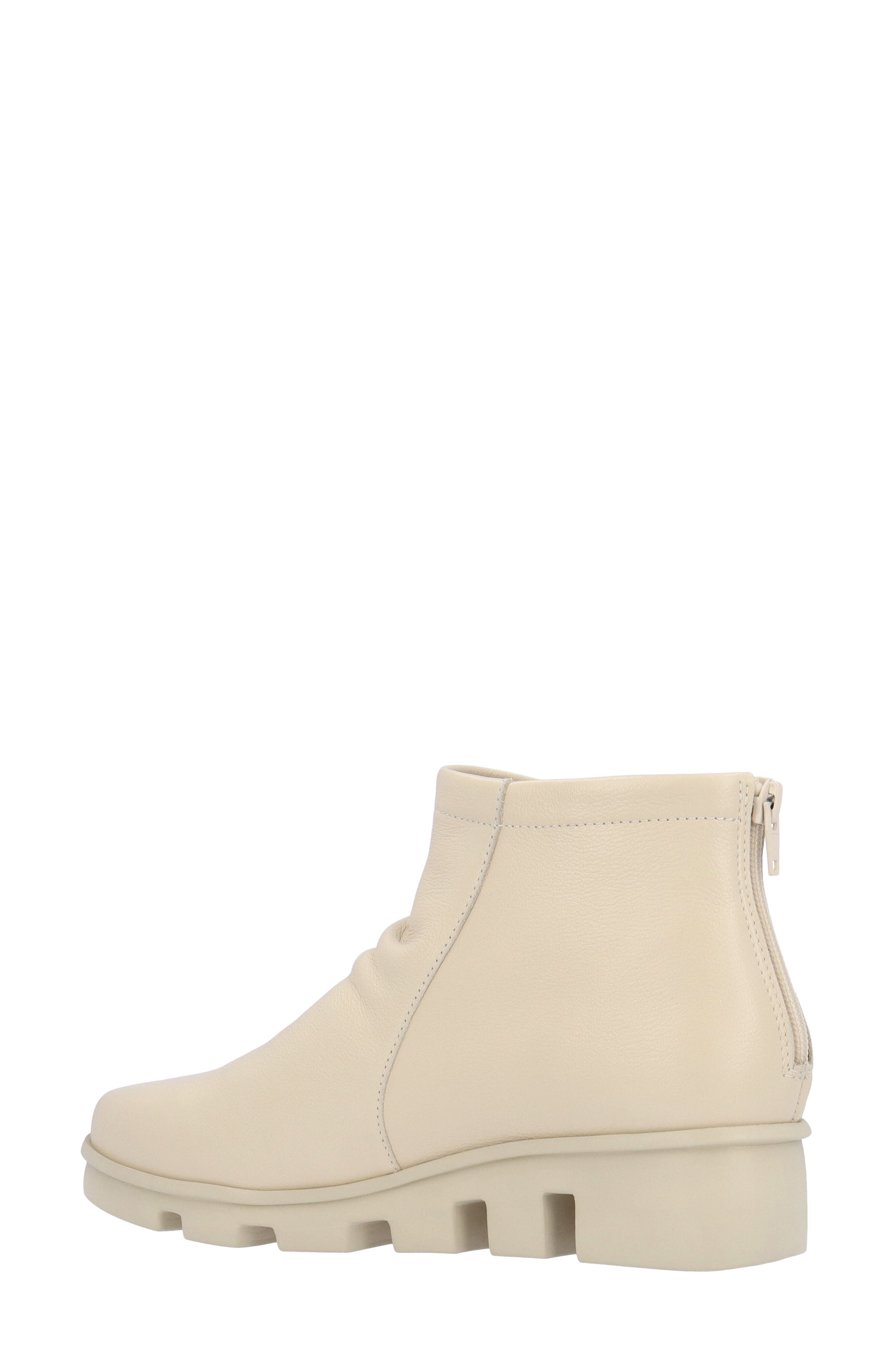 Hadirat Leather Bootie, Alternate, color, CREAM