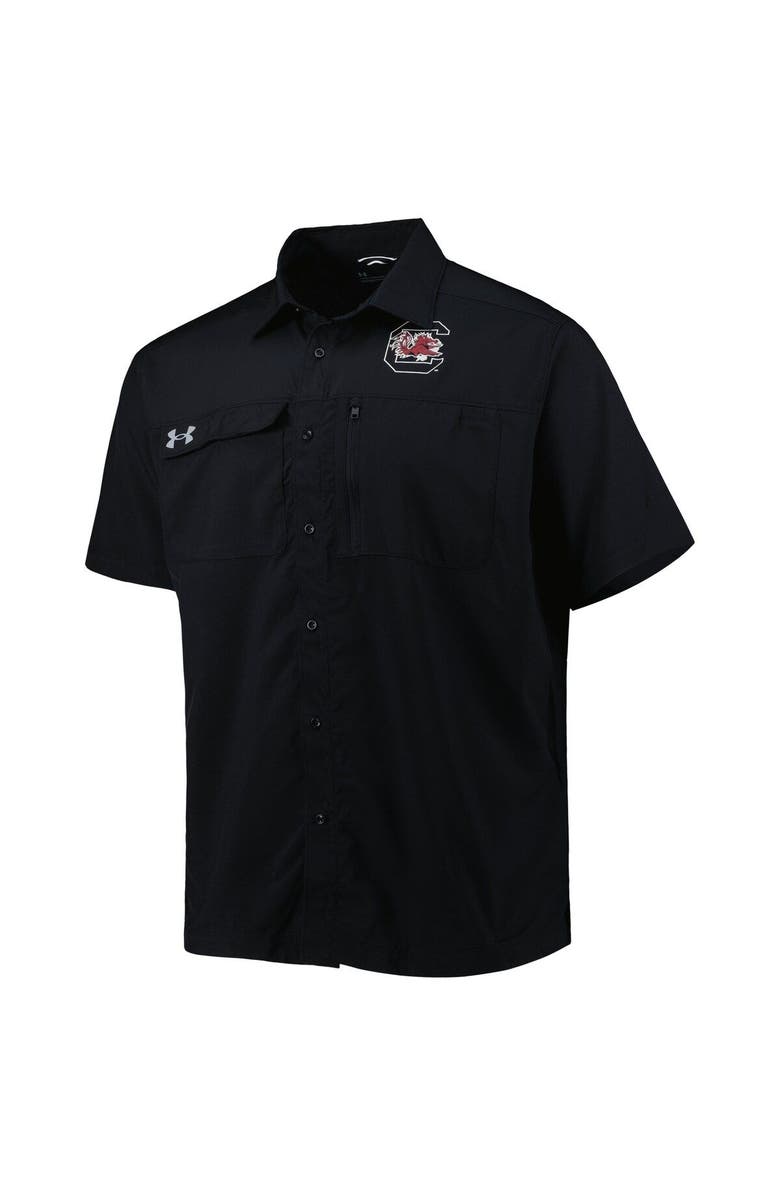 Under Armour Men's Under Armour Black South Carolina Gamecocks Motivate Button-Up Shirt, Alternate, color, 