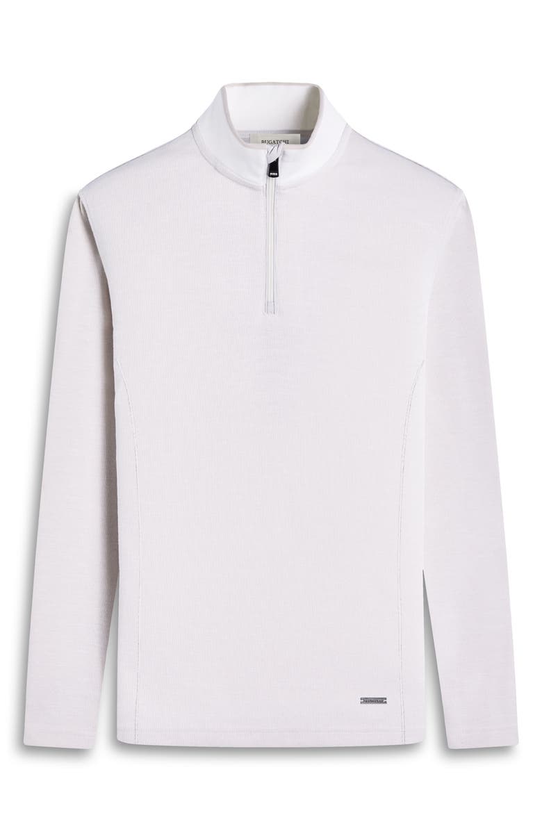 Bugatchi Quarter Zip Performance Pullover, Alternate, color, Chalk