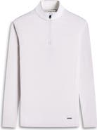 Bugatchi Quarter Zip Performance Pullover