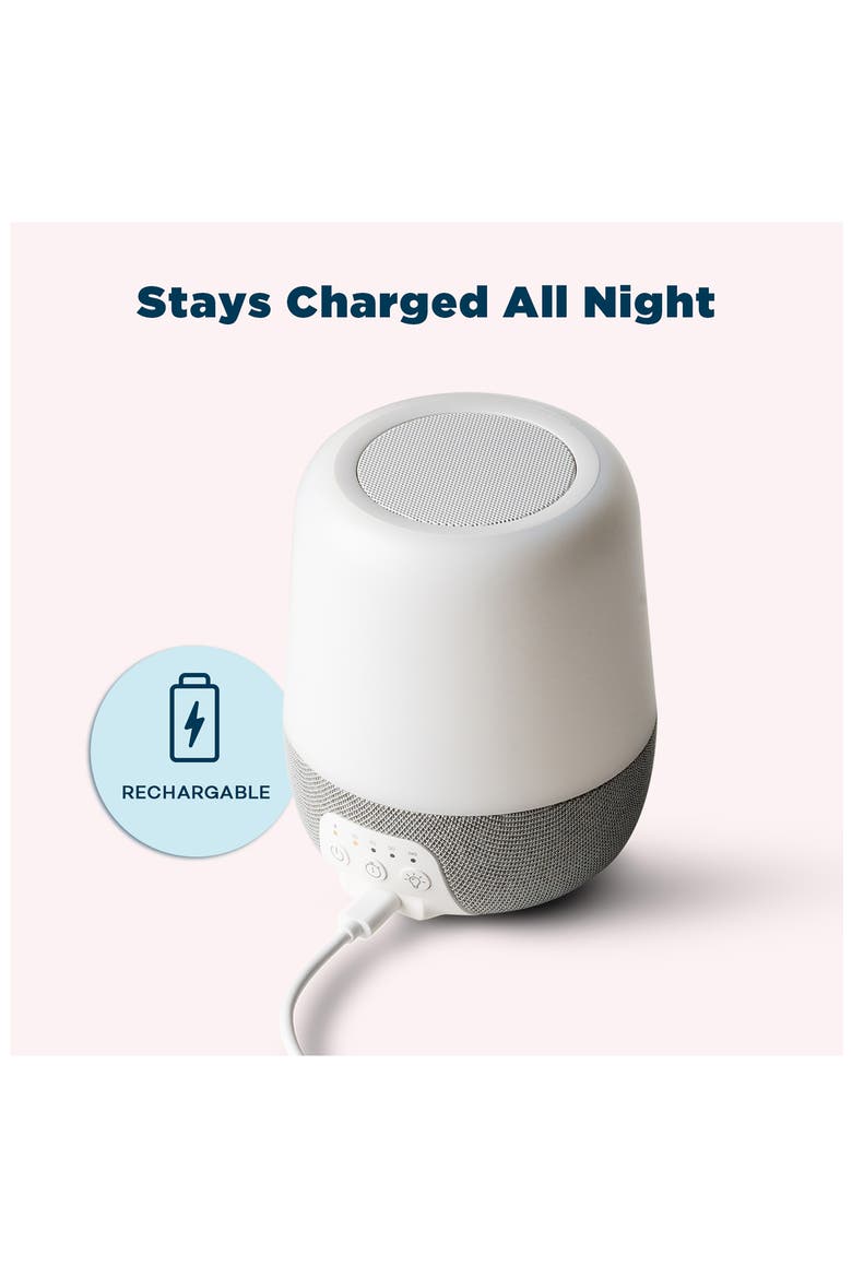 SlumberCalm 2-in-1 Sound Machine & Night Light, Alternate, color, WHITE/GREY