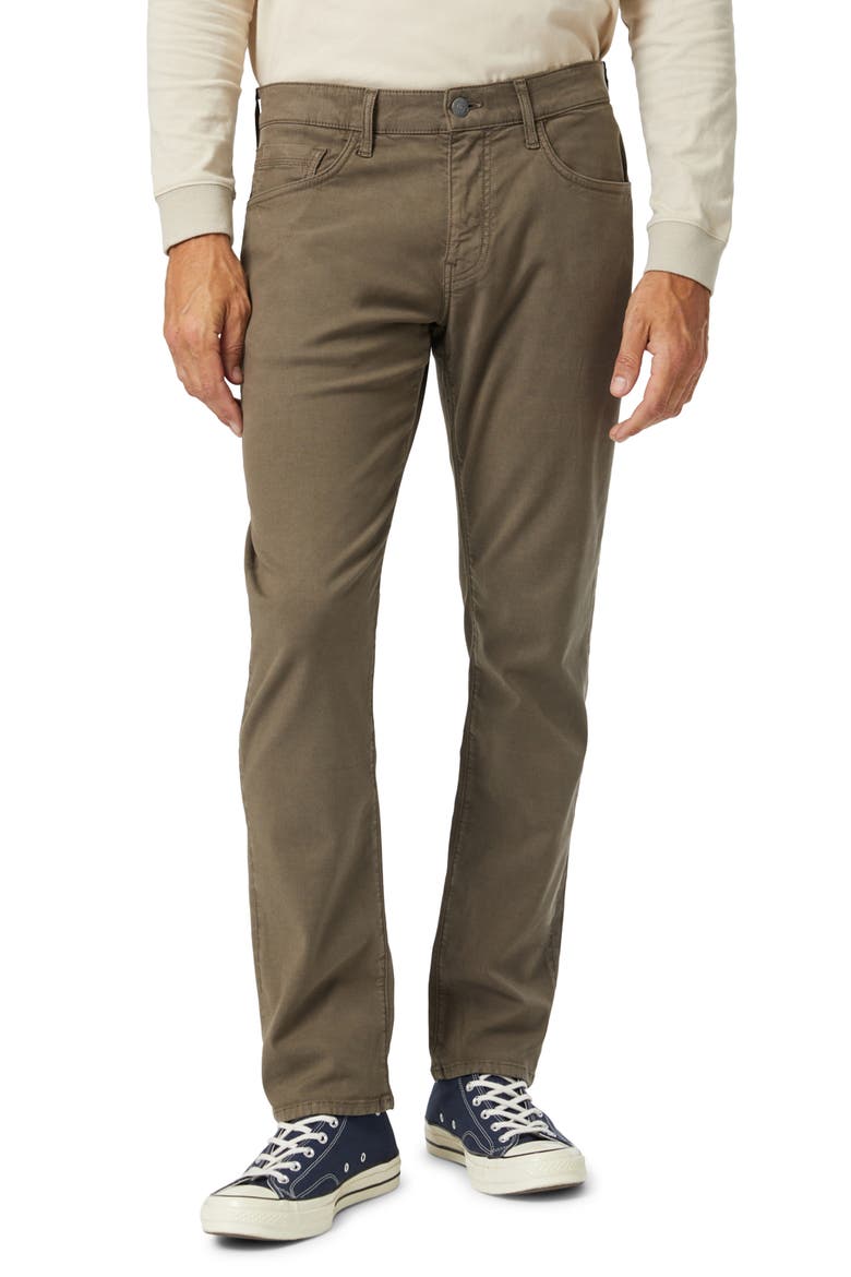 Marcus Slim Straight Leg Five-Pocket Pants, Main, color, CANTEEN LUXE TWILL