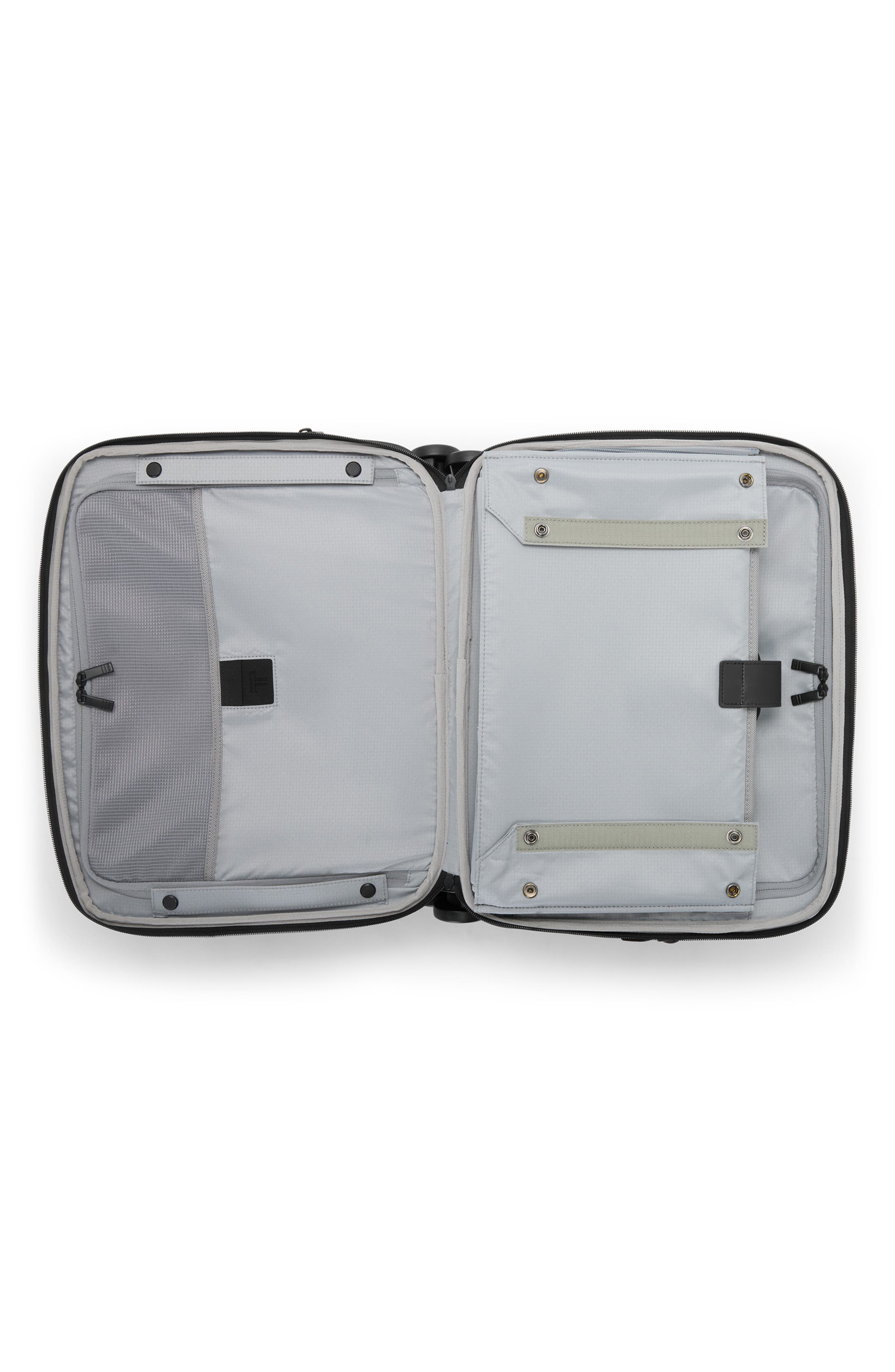 Alpha Deluxe Expandable Laptop Wheeled Brief, Alternate, color, BLACK
