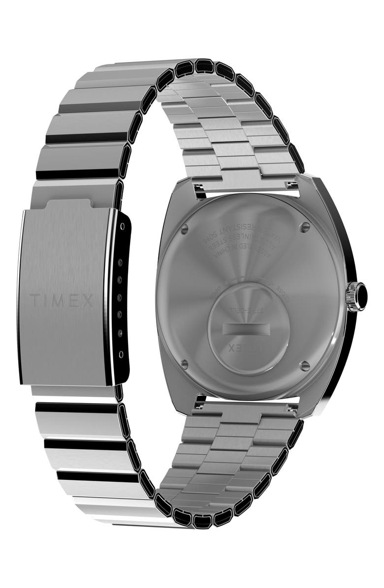 Timex<sup>®</sup> Q Timex Enigma Reissue Bracelet Watch, 37mm, Alternate, color, Silver