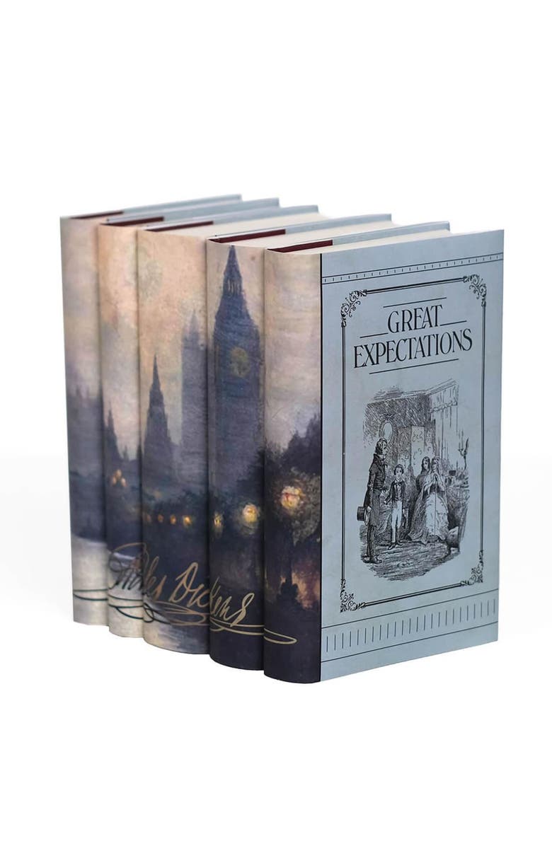 Juniper Books Charles Dickens Book Set, Alternate, color, Cool Neutral