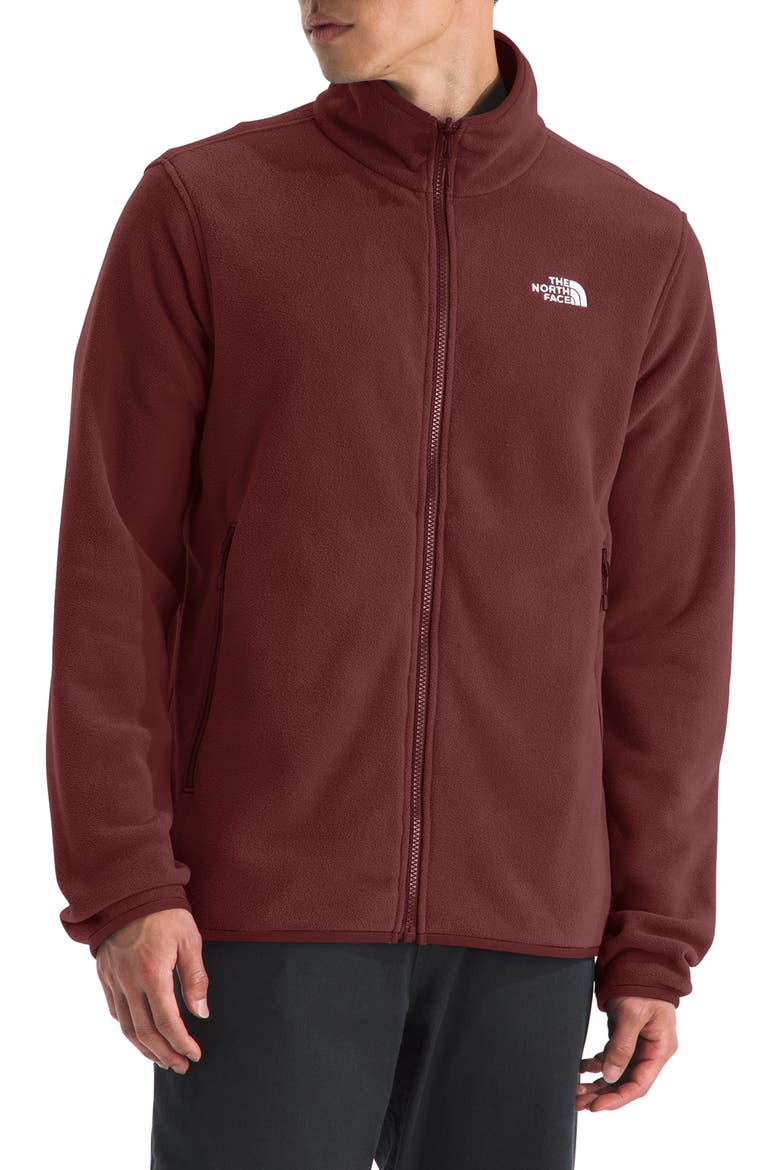 Glacier Fleece Zip Front Jacket, Main, color, SUMAC
