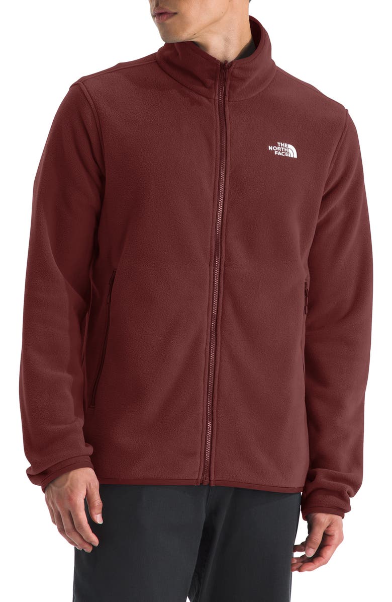 The North Face Glacier Fleece Zip Front Jacket, Main, color, Sumac