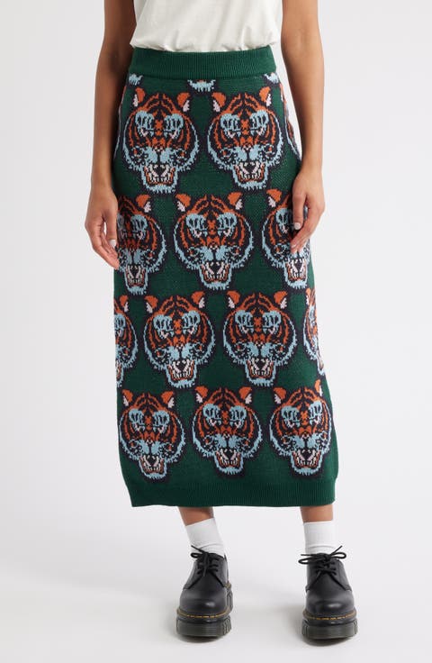Wild Things Knit Midi Skirt