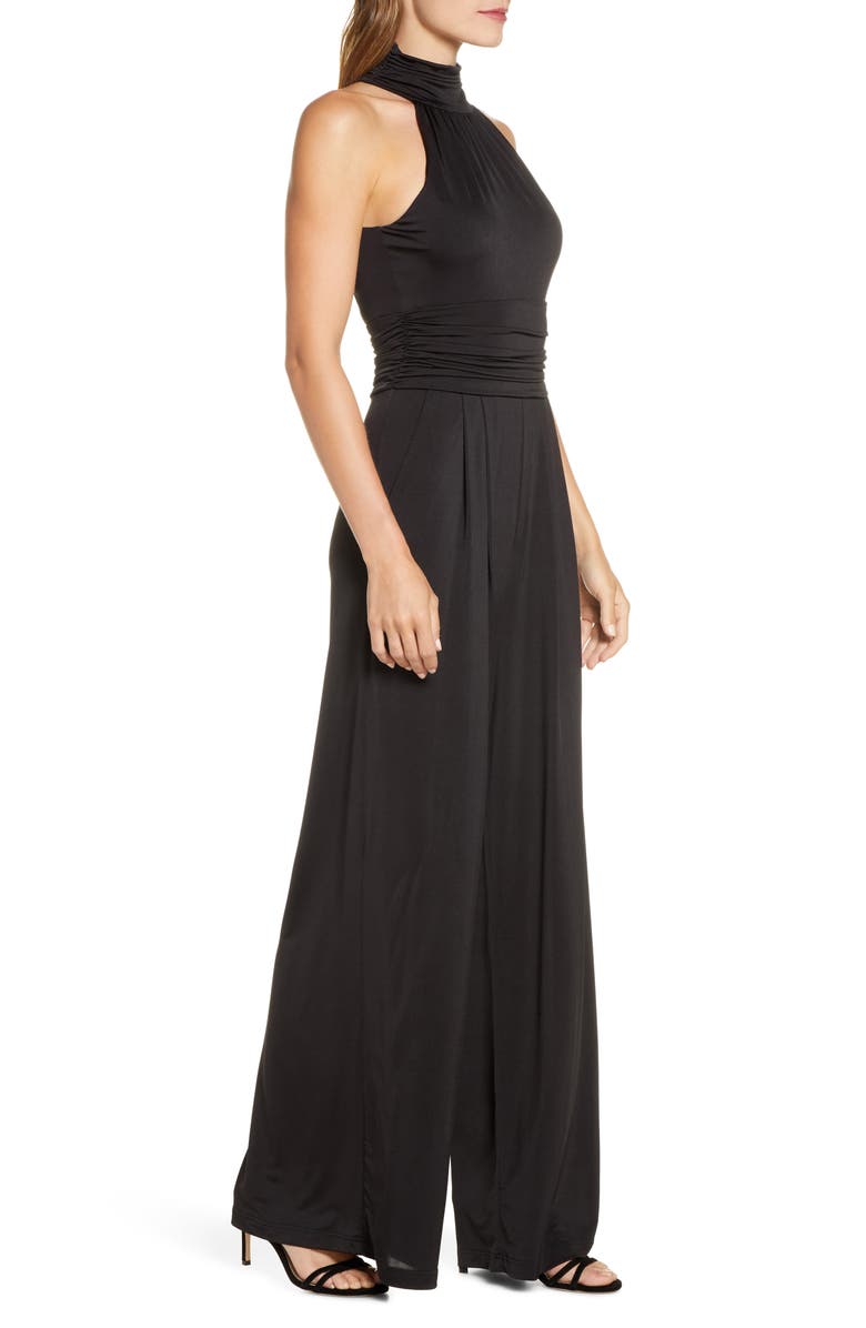 Eliza J Sleeveless Halter Jumpsuit, Alternate, color,