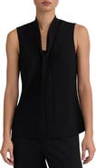 KASPER Tie Neck Sleeveless Top