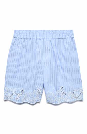 Embroidery Stripe Shorts