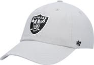 '47 Men's '47 Gray Las Vegas Raiders Secondary Clean Up Adjustable Hat