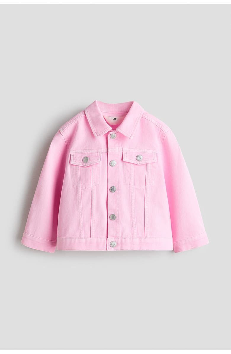 H&M Denim Jacket, Main, color, Pink
